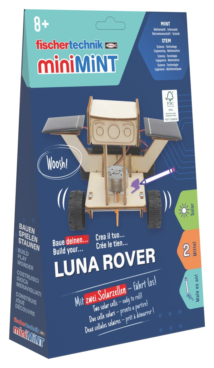 Kit STEM Rover Lunar miniMINT Fischertechnik - Lemn și Solar - Default Title [ps:ace54bef-f171-47d1-9315-781347f07afe]