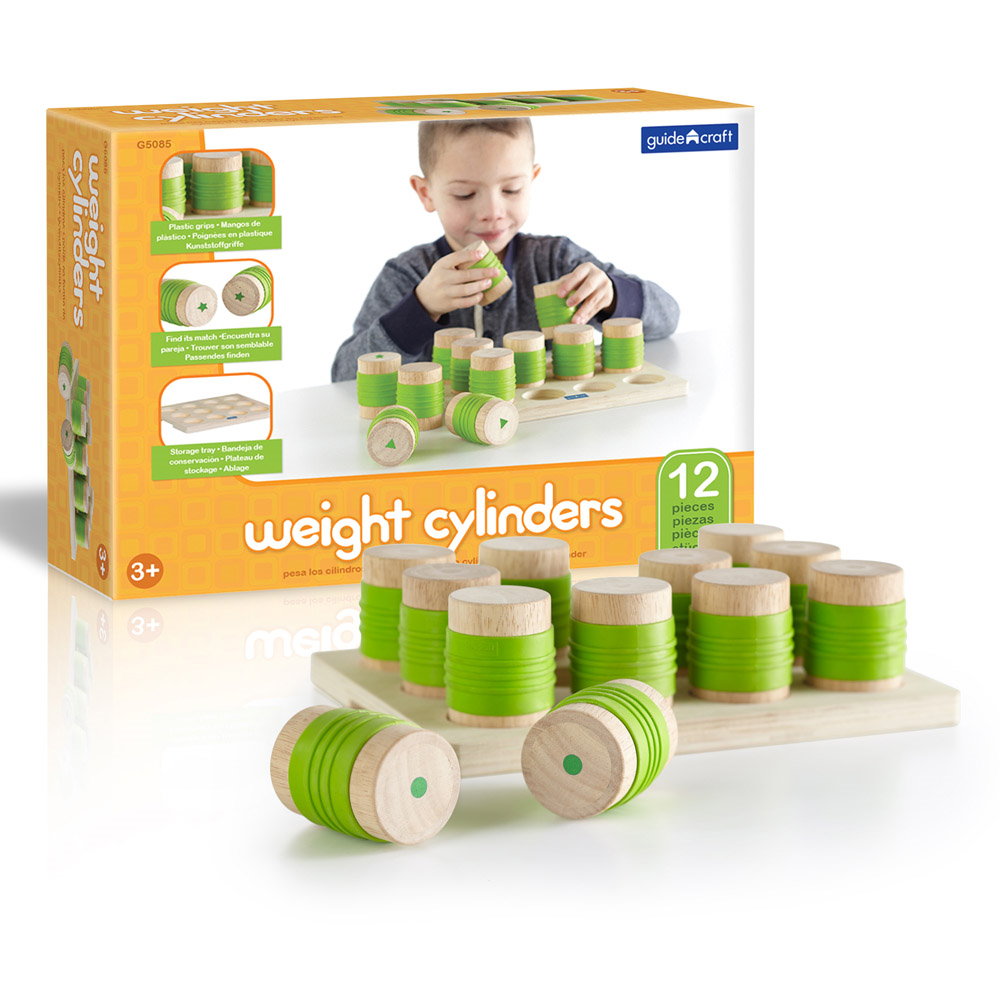 Weight Cylinders Guidecraft - Cilindrii cu Greutăți - Default Title [ps:d433e225-07ff-4969-9f5f-54a632802866]