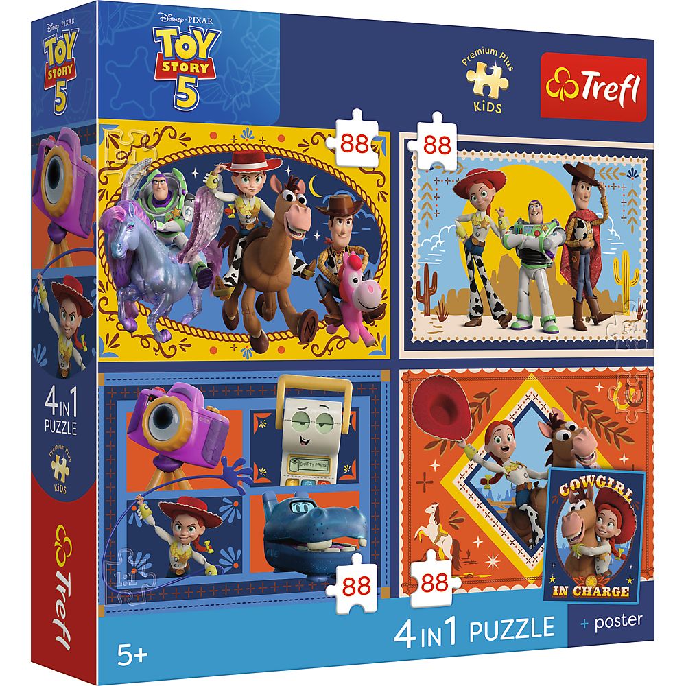 Puzzle Trefl 4in1 Toy Story 5 cu Poster - Set Premium Kids - Default Title [ps:4d4164d0-b9a8-429c-a1d7-c1676166a77b]