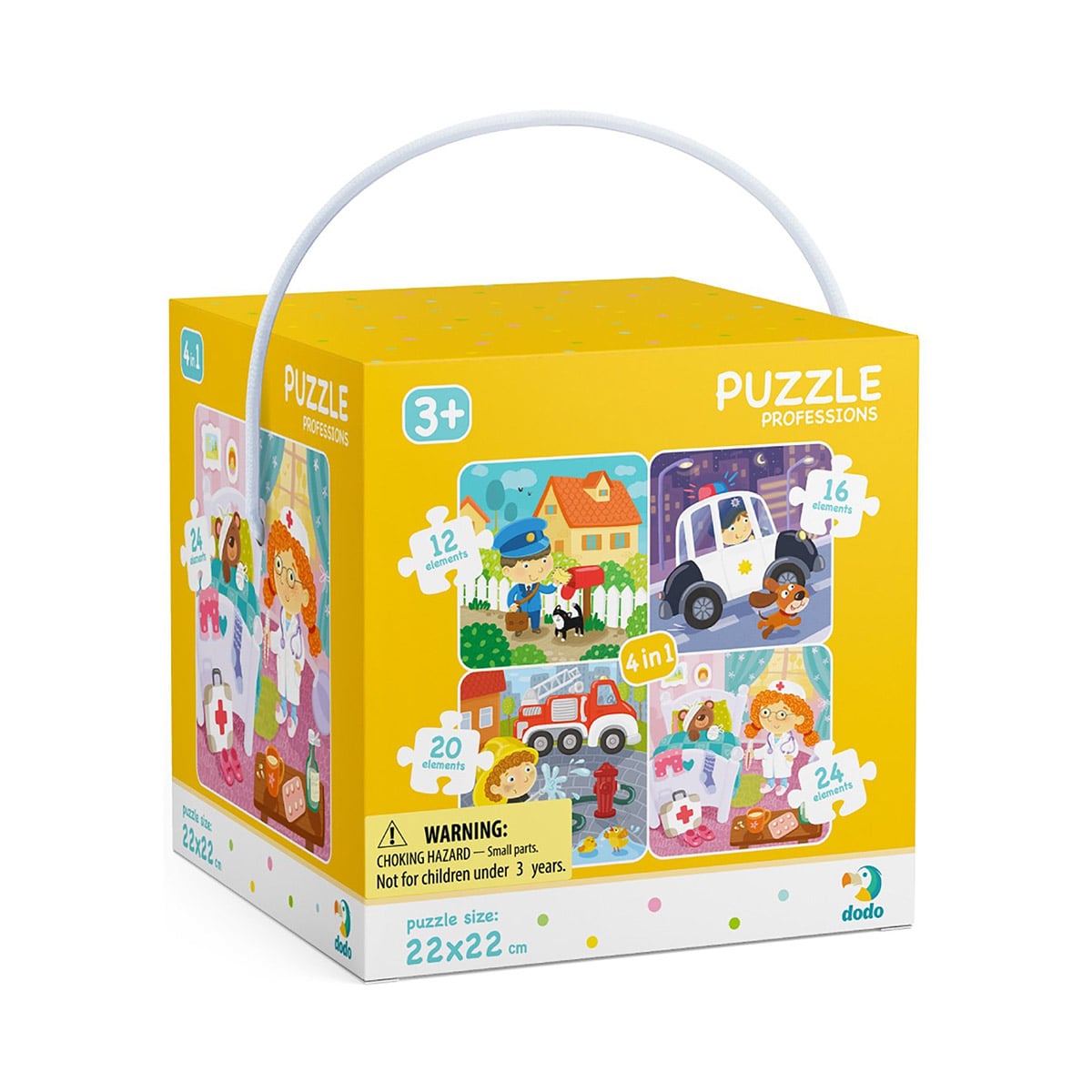 Puzzle 4 in 1 Meserii Dodo Toys - 72 Piese - Default Title [ps:3e218a4f-fdd8-4a44-9bed-b79cba25d952]