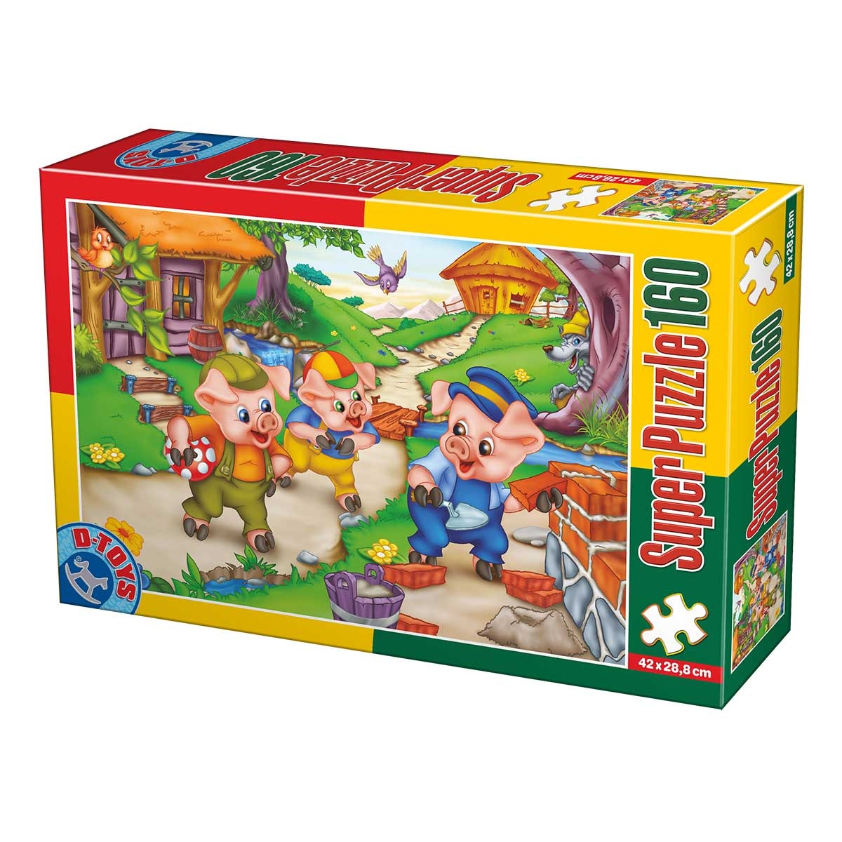Puzzle D-TOYS Cei Trei Purceluși, 160 piese - Default Title [ps:3d235fba-f0cb-4870-8cf1-9faa6d63d600]