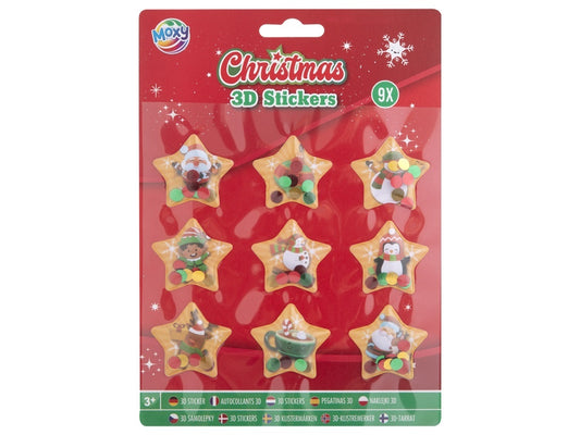 Set Autocolante 3D Steluțe Crăciun Moxy - Decorațiuni - Stelute Craciun [ps:2e04946b-92c3-4ea4-a22b-6a3c6d733def]