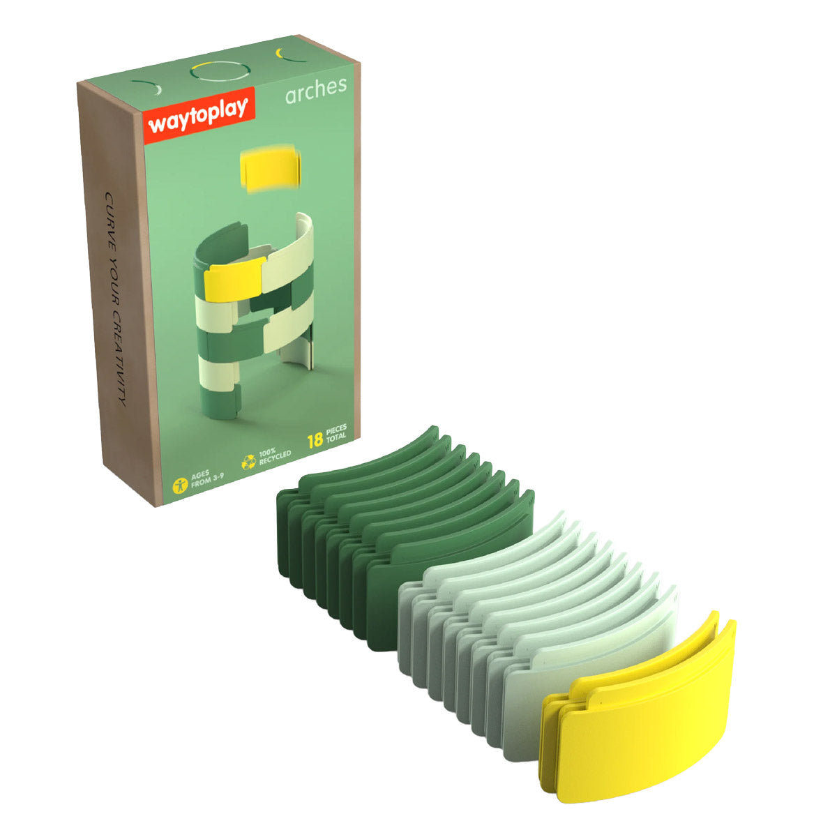 Waytoplay Arches - Set Starter Piste 3D, 18 Piese - Default Title [ps:5266c6d6-c2c4-453b-b2ee-f2e424607fa3]