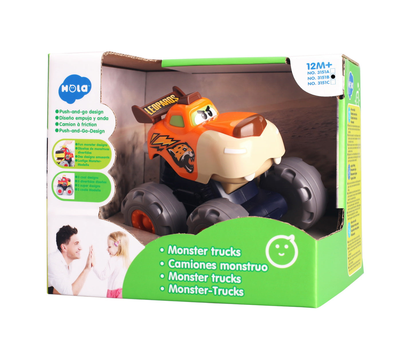 MASINUTA BEBE MONSTER TRUCK LEOPARDUL INFURIAT [ps:f9afee98-5d50-4489-b52a-13d580f0fe31]