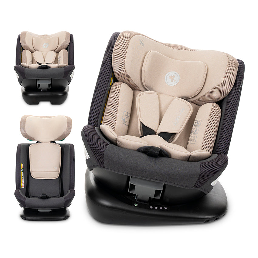 Scaun Auto Lorelli Sagitta i-Size, Rotativ 360°, 0-12 ani - Beige [ps:4367ad1f-3038-4357-beca-67d6ed9bc4b9]