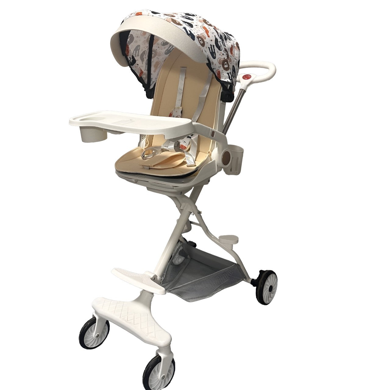Cărucior Sport Flippy 3in1, 6-36 Luni, Crem Jungla - Default Title [ps:909d0e64-8863-445d-bdb3-9012a7a39ad2]