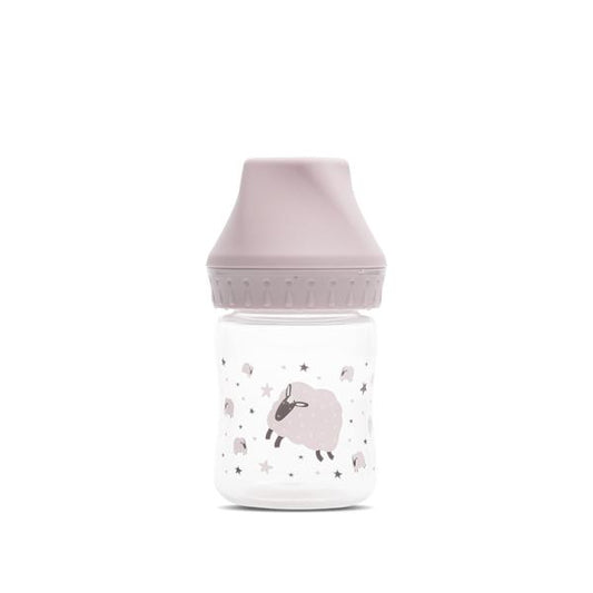 Biberon Lorelli My Friend Gat Larg, 0 luni+, 125ml - Mellow Rose [ps:556ac266-1b98-4ad3-a6cd-fc3cba663263]