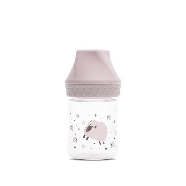 Biberon Lorelli My Friend Gat Larg, 0 luni+, 125ml - Mellow Rose [ps:556ac266-1b98-4ad3-a6cd-fc3cba663263]