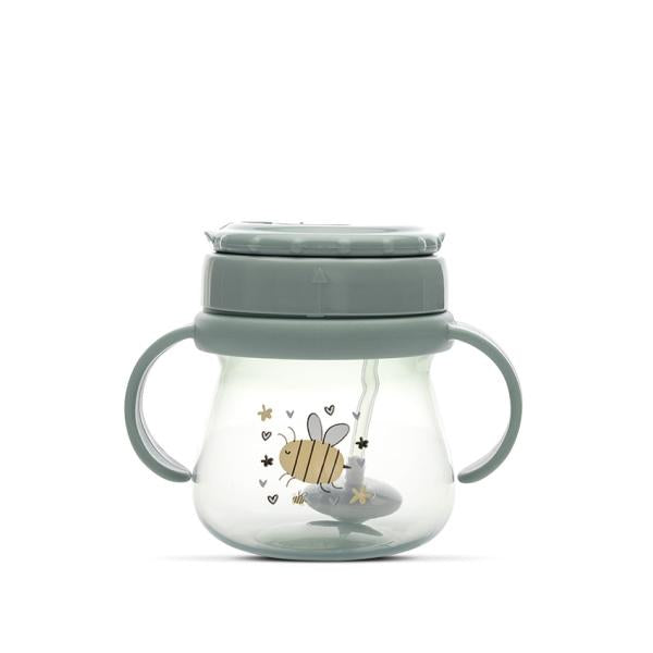 Cană cu Pai Flexibil Lorelli My Friend, 250ml, Iceberg Green - Iceberg Green [ps:91103177-d681-4f46-8fa9-5fa1908f094a]