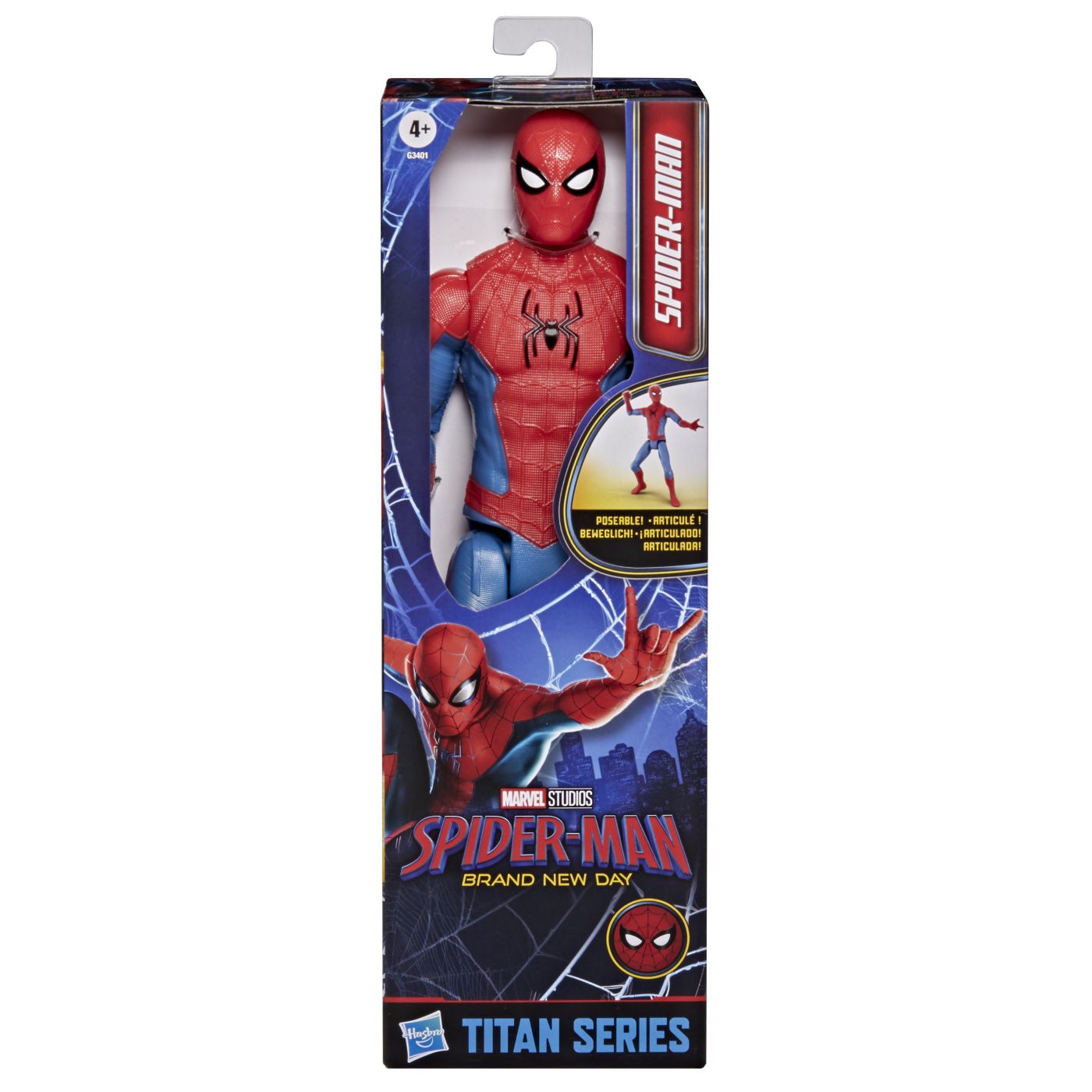 MARVEL SPIDER MAN TITAN SERIES FIGURINA SPIDER MAN Hasbro - Default Title [ps:7c528a35-bb66-4632-9d7a-9b5b66cd6b81]