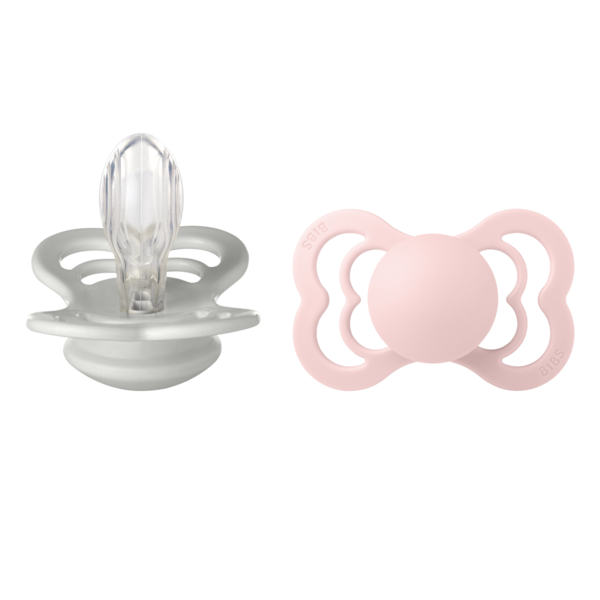 Set 2 Suzete BIBS Supreme Silicon 0 luni - Ivory/Blush - Haze/Blossom [ps:195e739b-6f10-4683-ad8e-4b7354aa5da4]