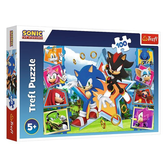 Puzzle Sonic 100 piese - Trefl/Jumbo | Jucării Copii - Default Title [ps:62761319-8356-4e97-bfb7-e83caf3c3191]