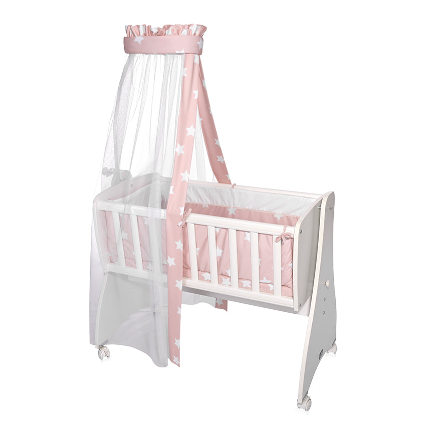 Set Lenjerie Pat Balansoar Lorelli First Dreams, 7 piese - Pale Blush Stars [ps:97472fc7-c5b6-4e98-823e-3b3fdf83cb50]