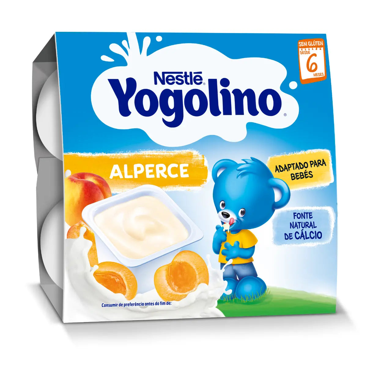 NESTLE Yogolino, gustare, cu caise, 4x100 g [ps:7360e281-da5c-4326-9ab2-7f867f8de804]
