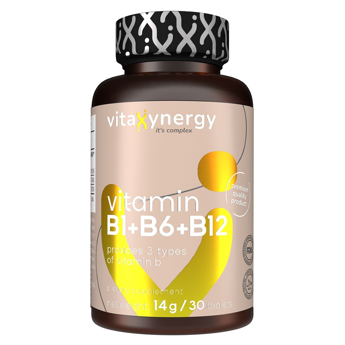 VITAXYNERGY B1, B6, B12, supliment alimentar, 30 tablete, 1 buc [ps:8d2052b5-0cfc-455c-a548-5b11a2b07452]