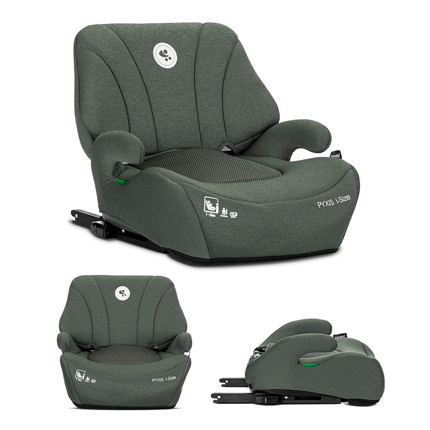 Înalțător Auto Lorelli Pyxis i-Size Isofix, 6-12 ani, Black - Green [ps:70fe9564-7a65-4141-8d57-7b6471896f39]