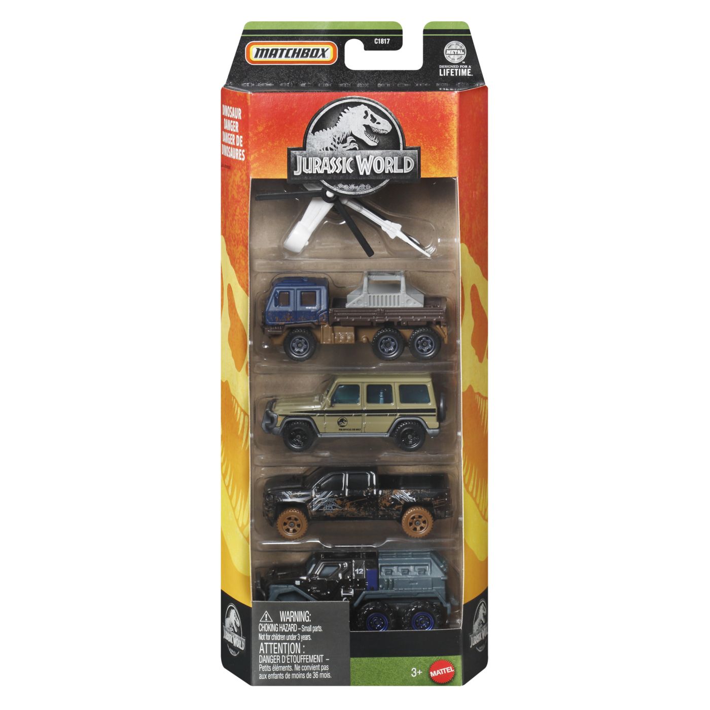 Set 5 Mașinuțe Metalice Matchbox Jurassic World - Mattel - Default Title [ps:c2c3289d-aaf3-4341-901e-92f08c902fc4]