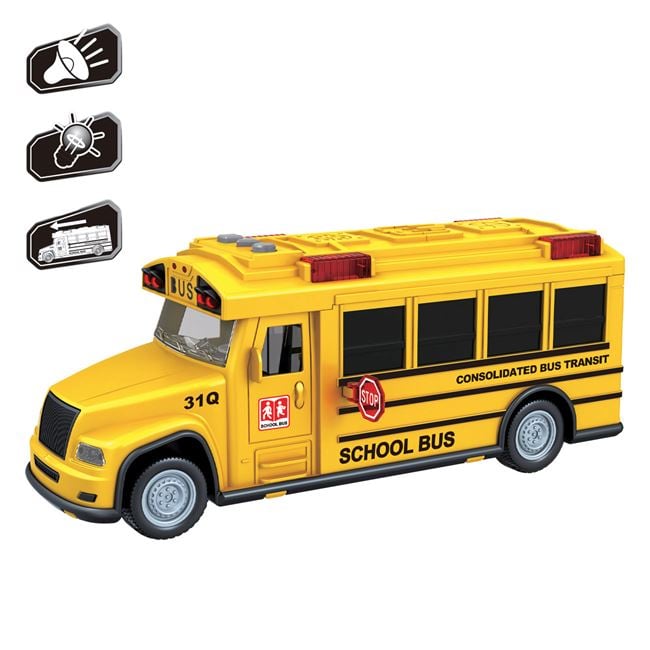 Autobuz Școlar Galben cu Lumină și Sunet Jumbo - Galben [ps:4675c237-115e-4d29-adfe-43f2072e7700]