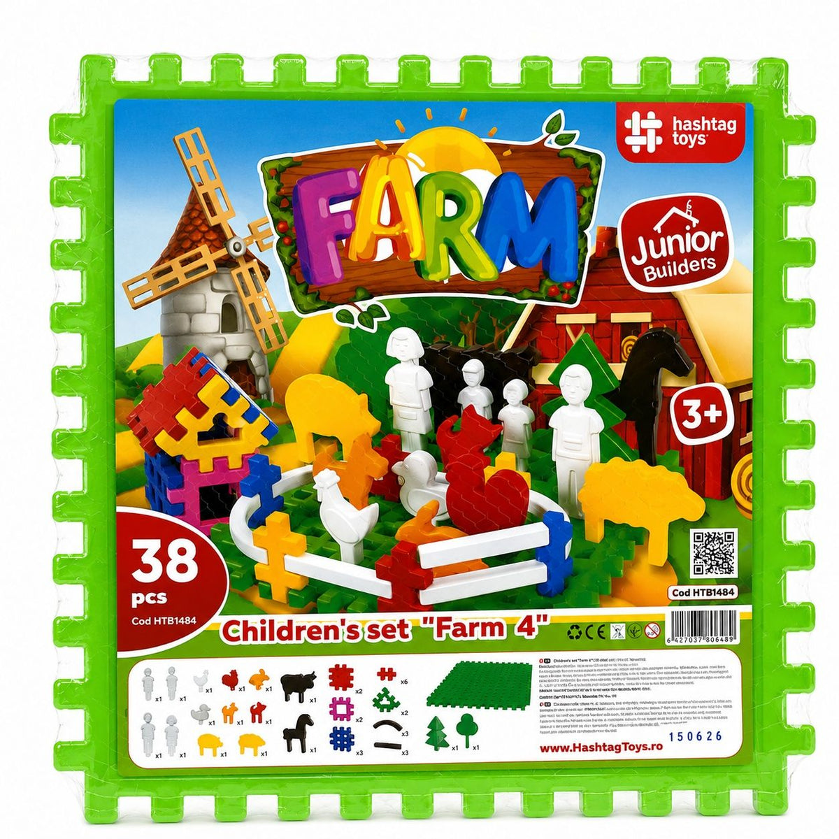 Set Fermă 4 Viva Toys - Jucărie de Construcție Educativă - Default Title [ps:5d44cfbe-b805-4fc4-b8ba-0d2784680b31]