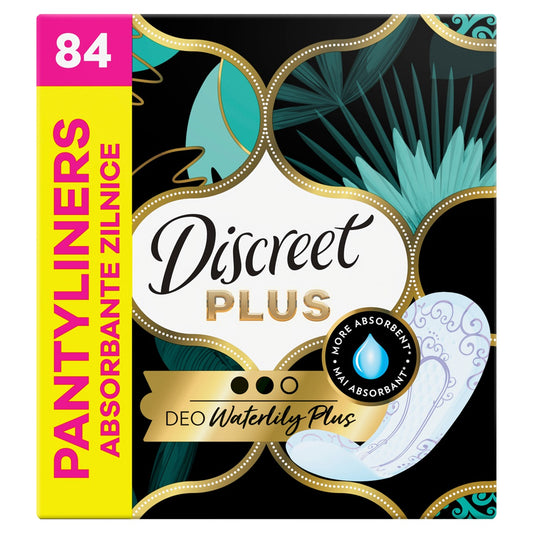 DISCREET Plus, absorbante zilnice, Deo Waterlily, 84 buc [ps:189343c3-1c00-4b16-8fd4-19cdfa638124]
