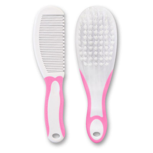 Set Perie și Pieptene Lorelli, 0 luni+, Pink - Roz [ps:e02563e5-c495-4ae6-a8ff-e4224ae46068]