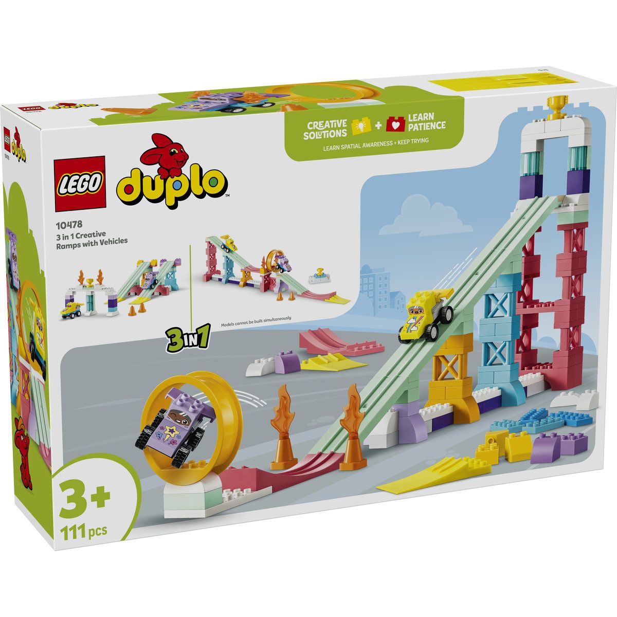 LEGO DUPLO Rampe Creative cu Vehicule 3in1 10478 | Infant - Default Title [ps:becdaa39-5100-44eb-84b8-23e76aa9a2e2]