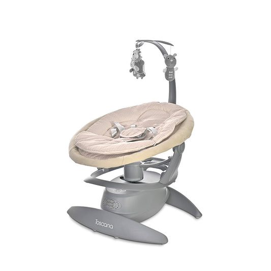 Leagăn Electric Rotativ Lorelli Toscana, Grey Trees - Beige Dots [ps:55a1d395-445d-47e0-a450-8556b72cbcbe]
