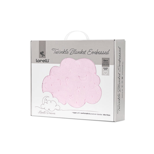 Păturică Bebeluși Lorelli Twinkle, Albă, 80x110 cm - Pink [ps:b3dd27f8-054c-4164-a95e-5dca94f3d8e0]