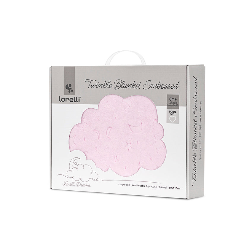 Păturică Bebeluși Lorelli Twinkle, Albă, 80x110 cm - Pink [ps:b3dd27f8-054c-4164-a95e-5dca94f3d8e0]