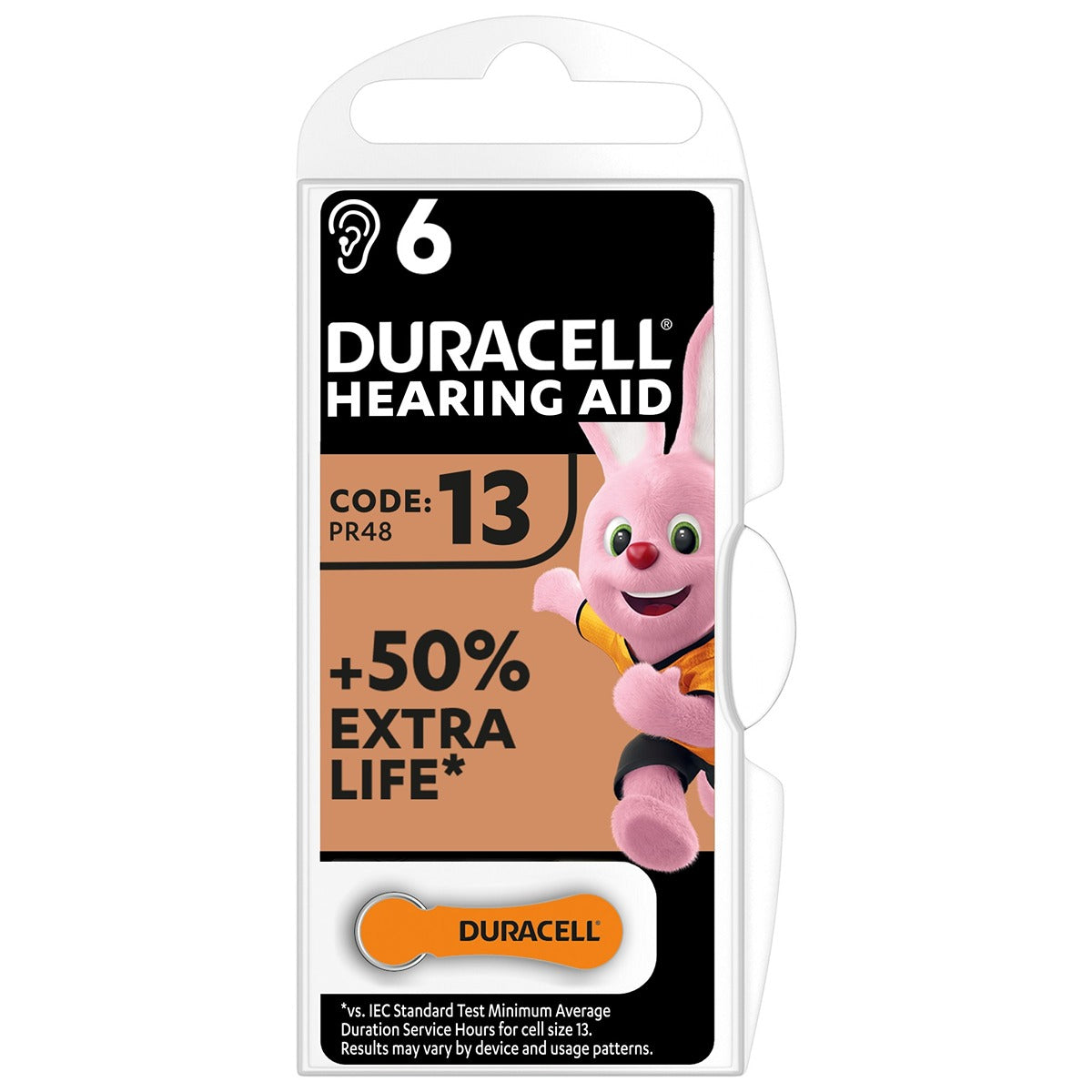 DURACELL Special Auditive, baterii, pentru aparatul auditiv ZA13, 6 buc [ps:14bfcfe7-6cf7-4d60-82bd-c48b05bc1c63]