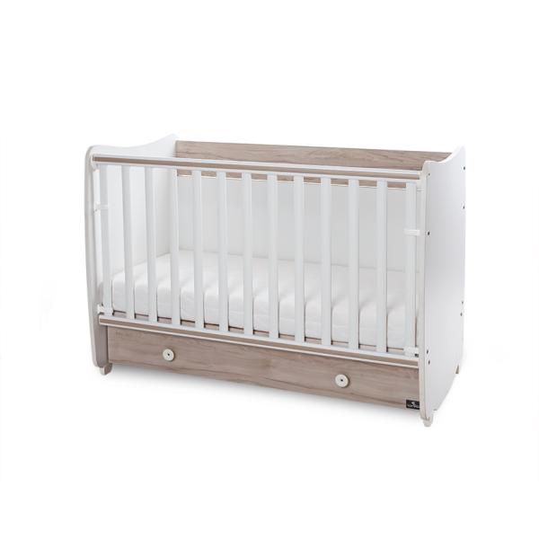 Pătuț Balansoar Lorelli Dream, 60x120 cm, Transformabil - White Light Oak new [ps:a5c04d00-9cd2-43cf-9bdc-b5c515bb4aca]