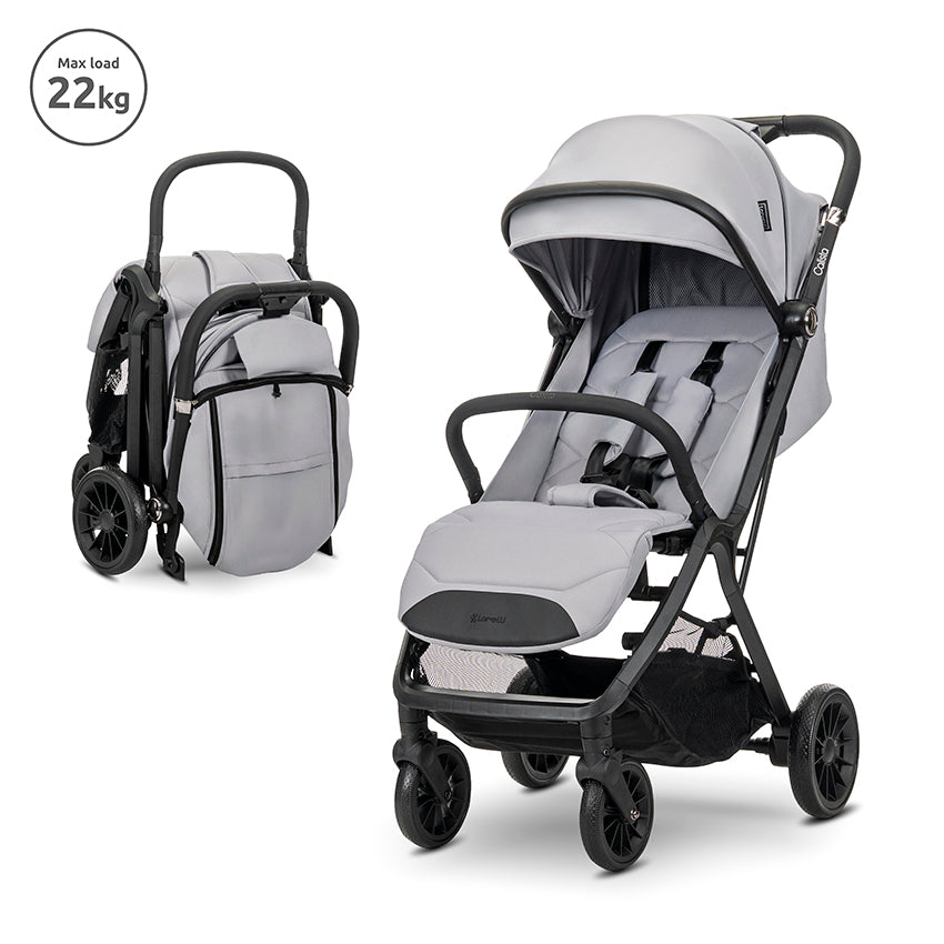 Cărucior Lorelli Calista, Pliere Automată, Black | 0-48 luni - Grey [ps:a5ca419b-6458-47de-b25c-2f3d4db31e22]