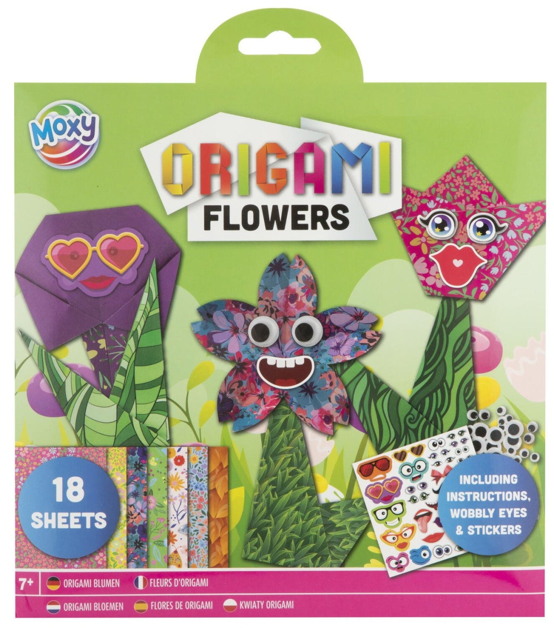 Set Creativ Origami Flori Moxy - Kit de Artă pentru Copii - Default Title [ps:3706b5f9-1942-43d4-9468-1acfbea39ca7]