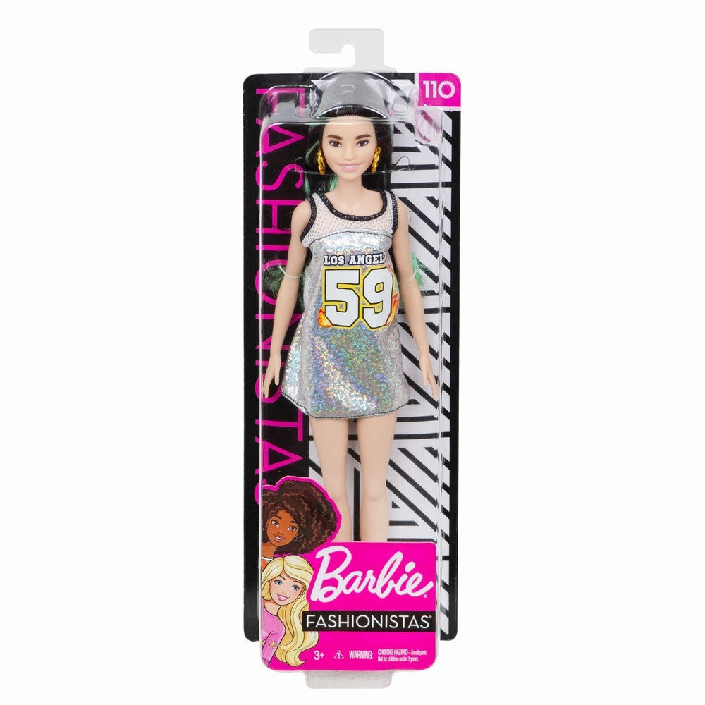 PAPUSA BARBIE FASHIONISTA BRUNETA CU ROCHITA SCLIPITOARE [ps:d03dc28d-2809-45fd-b426-f76b4c39bccf]