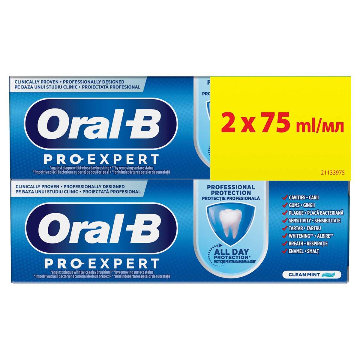 Set ORAL-B Pro Expert, pasta de dinti, Professional Protection, 2 x 75 ml [ps:eff5a10a-dae4-4ada-b5ca-f31c475990d4]
