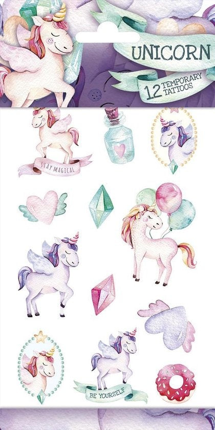Tatuaje Unicorni Funny Products pentru Copii - Default Title [ps:2bd73d60-3209-4982-a682-0affff598617]