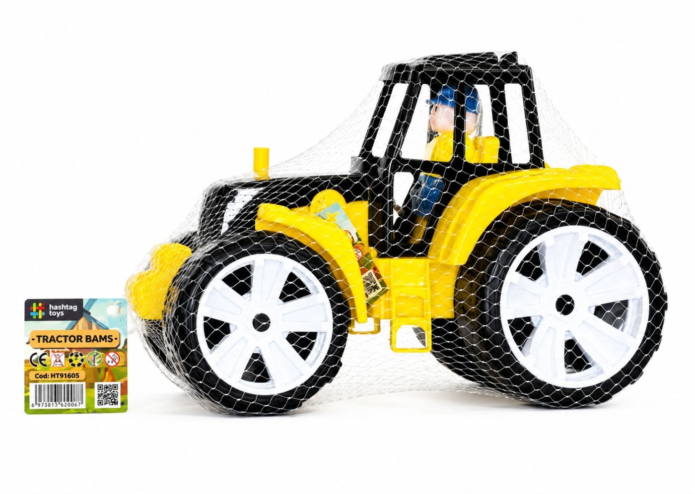 Tractor Bams VIVA TOYS Roșu - Jucărie - NEGRU GALBEN [ps:09f89398-ff62-4b41-a1bb-3861241259d9]
