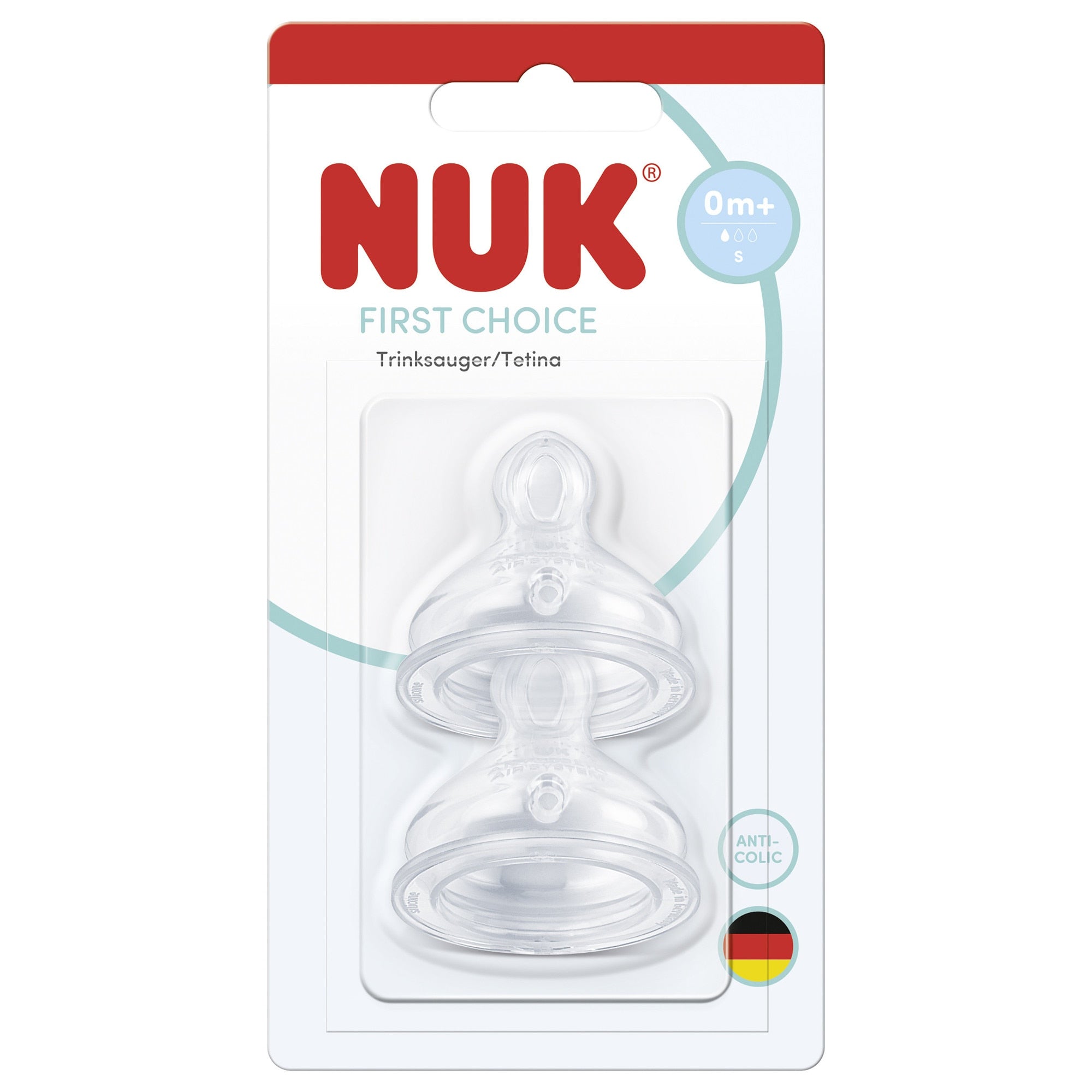 NUK FC TETINA SILICON 0+ FLUX S 2BUC (NKFCTET0+S2B) - Default Title [ps:5716142e-4922-4842-8189-38c2fc32fd02]