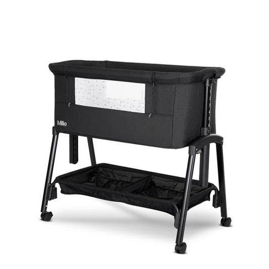Pătuț Pliabil Co-Sleeper Lorelli Millie, Beige, 0 luni+ - Black [ps:48583bd8-a8a2-4f14-a676-a3101436198a]