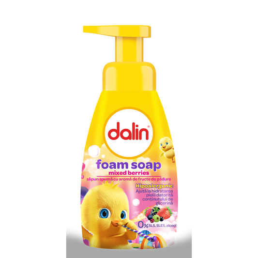 DALIN Baby, sapun spuma, fructe de padure, 200 ml [ps:402f270e-a9ff-48ed-8a05-176304da89c1]