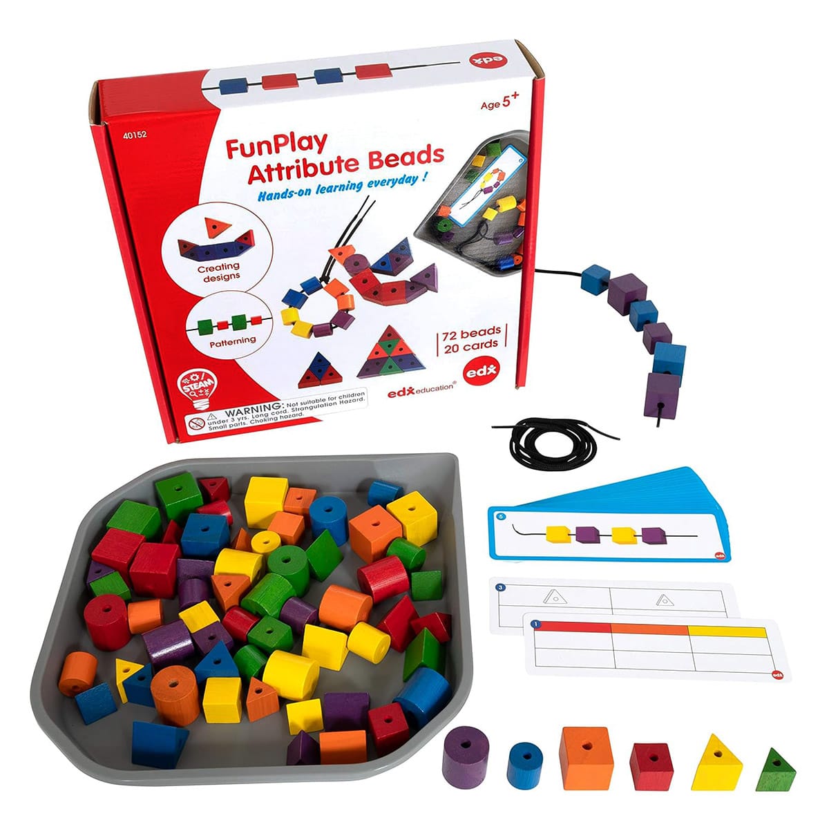 FunPlay Edx Education - Joc Educativ cu Mărgele și Modele - Default Title [ps:ef7d2d2a-ec91-422e-9aff-93898800088f]
