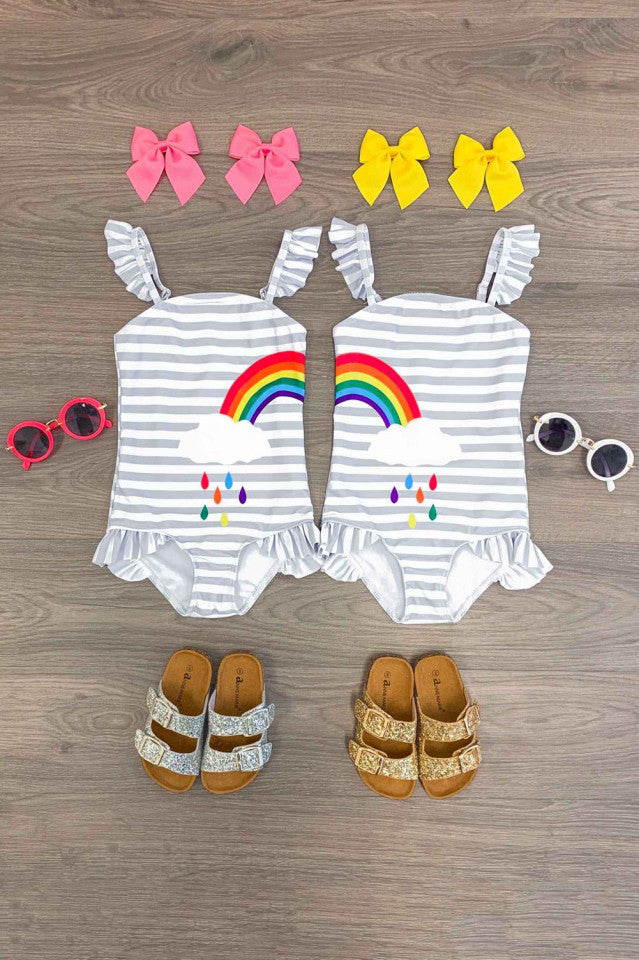 Costum de baie - Curcubeu - gemene Drool (Marime: 110) [ps:b02507f3-2545-42a0-9576-6778ac47bb7b]