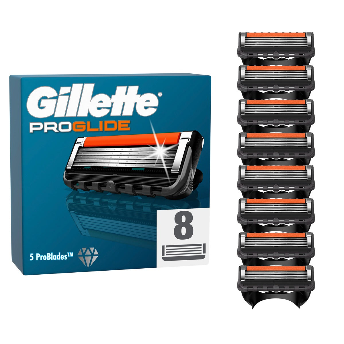 GILLETTE Proglide, rezerva aparat de ras, 8 buc [ps:f616119c-b649-4574-9aa5-410ab5d9c782]