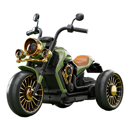 Motocicletă Electrică Flippy, Verde, cu Bluetooth și Lumini - Verde [ps:eec4f0a9-b4f4-4a63-ad56-4dbceb5afebf]