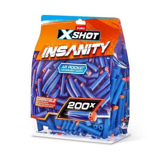 X-SHOT 1 model, arma de jucarie, Insanity 200 proiectile [ps:72f50811-42eb-4900-aa41-10dace1d28e7]