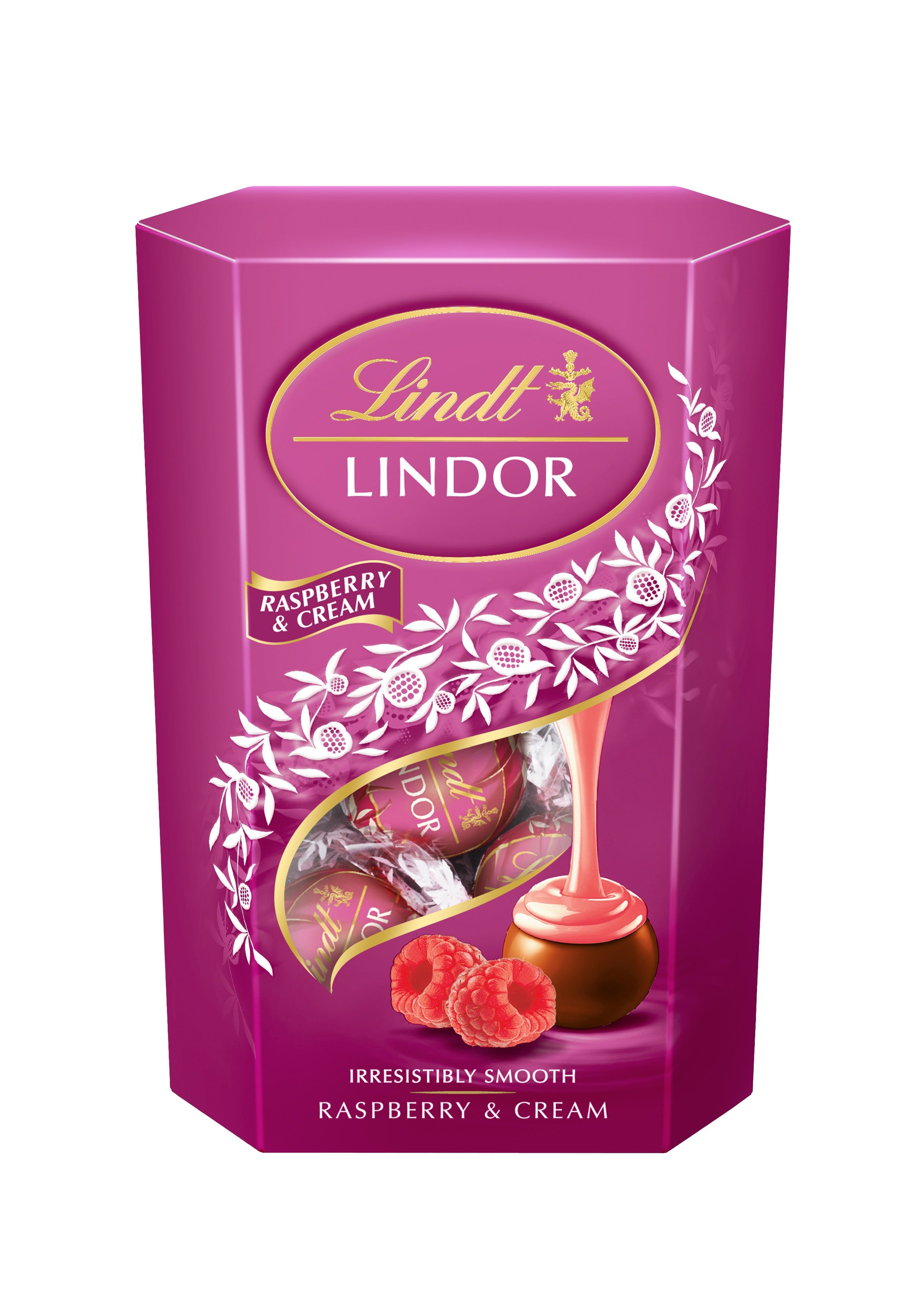 LINDT Lindor, bomboane de ciocolata, zmeura, 200 g [ps:87467a64-bb44-484d-b28e-81999001d02a]