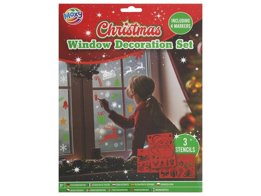 Set Decoratiuni Ferestre Craciun Moxy cu Markere si Sabloane - Default Title [ps:644b3d38-cde7-4d88-a2e0-2f838acce2cc]