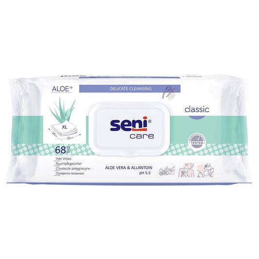 SENI Care Classic, servetele umede, pentru adulti XL, 68 buc [ps:65328df8-8a9d-4ac6-a28d-aebe7120b601]