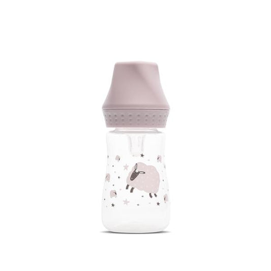 Biberon Lorelli My Friend, Silicon, 125ml, Iceberg Green - Mellow Rose [ps:6c9a63e3-b3af-4a05-a3ec-3c1965be53b7]