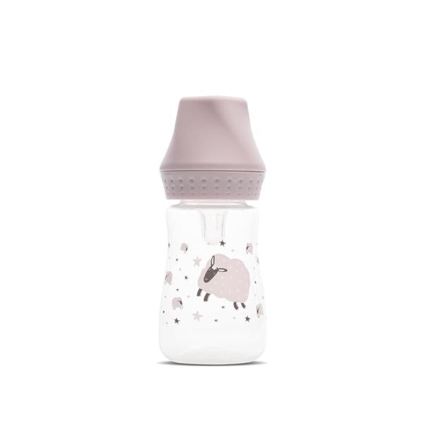 Biberon Lorelli My Friend, Silicon, 125ml, Iceberg Green - Mellow Rose [ps:6c9a63e3-b3af-4a05-a3ec-3c1965be53b7]